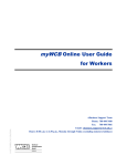 myWCB Online User Guide for Workers