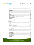 User Guide - Revision 1.3 Table of Contents
