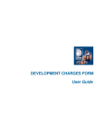 DEVELOPMENT CHARGES FORM User Guide