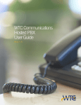 WTC Communications Hosted PBX User Guide