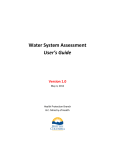Water System Assessment: User's Guide
