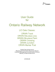 Ontario Railway Network User Guide