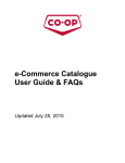 e-Commerce Catalogue User Guide & FAQs