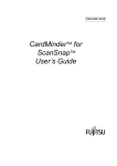 CardMinderTM for ScanSnapTM User's Guide