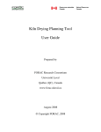 Kiln Drying Planning Tool User Guide - forac