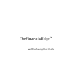 Financial Edge WebPurchasing User Guide
