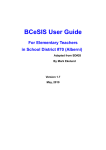 BCeSIS User Guide for Elementary Teachers 1.7