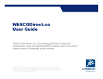 WESCODirect ca WESCODirect.ca User Guide