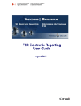 FINTRAC - F2R Electronic Reporting User Guide