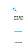 Agilent N9330B Handheld Cable & Antenna Tester User's Guide