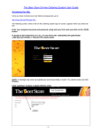 The Beer Store On-line Ordering System User Guide