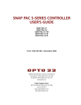 SNAP PAC S-Series Controller User's Guide