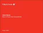 USER GUIDE MULTI-FUNCTION CONVERTER