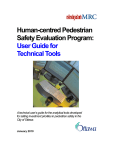Human-centred Pedestrian Safety Evaluation Program: User Guide