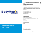 BodyMetrix™ System User's Guide