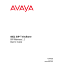 4602 SIP Telephone SIP Release 1.1 User's Guide