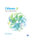 EViews 8 User's Guide I - FOBTECH Remote Services