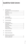 SpeakQ User Guide Contents