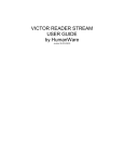 Victor Reader Stream 4.4 User Guide