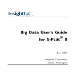 Big Data User's Guide - Department of Mathematics and Statistics
