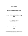 User Guide Public-use Microdata File Survey of Household