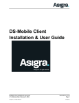 DS-Mobile Client Installation & User Guide