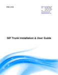 SIP Trunk Installation & User Guide