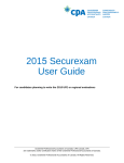 2015 Securexam User Guide