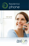 Residential phone user guide