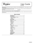 User Guide - Whirlpool