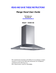 READ AND SAVE THESE INSTRUCTIONS Range Hood User Guide