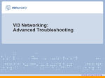 VI3 Networking: Advanced Configuration and Troubleshooting
