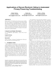 Applications of Secure Electronic Voting to Automated