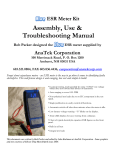 Assembly, Use & Troubleshooting Manual