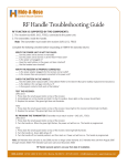 RF Handle Troubleshooting Guide