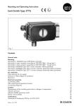 Mounting and Operating Instructions EB 8368