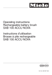 Operating instructions Rechargeable battery brush SAB 100