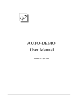 AUTO-DEMO User Manual