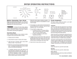 DRYER OPERATING INSTRUCTIONS