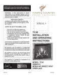 SERIAL # TC42 INSTALLATION AND OPERATING INSTRUCTIONS