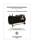 OPERATING INSTRUCTIONS MANUAL