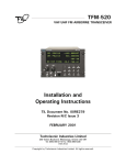 TFM-520 Installation and Operating Instructions