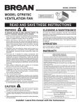 Broan QTR070C Installation Manual (30042330B).indd
