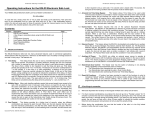 Operating Instructions for the ESL20 Electronic Safe Lock Contents