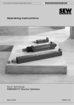 Operating Instructions – CMS50/60/71 Electric Cylinders