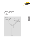 Operating instructions Present Weather Sensor Parsivel