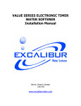 value timer water softener installation manual