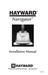 Hayward Navigator® - Installation Manual
