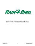 Sand Media Filter Installation Manual