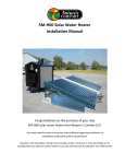 SM-H60 Solar Water Heater Installation Manual